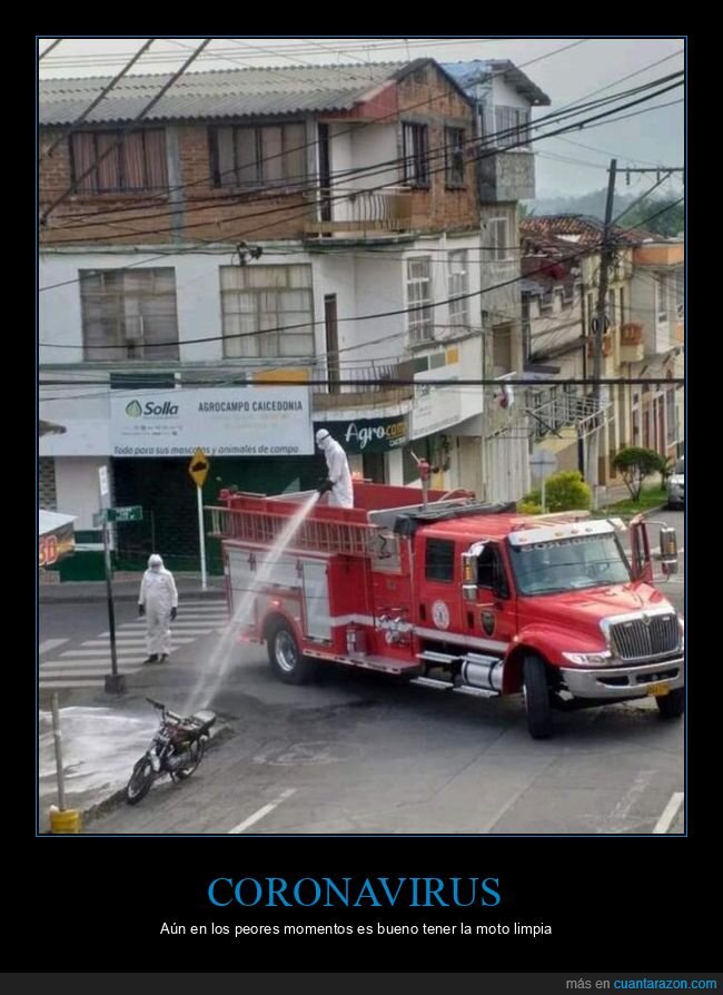 moto,lavando,camión,desinfectar,coronavirus