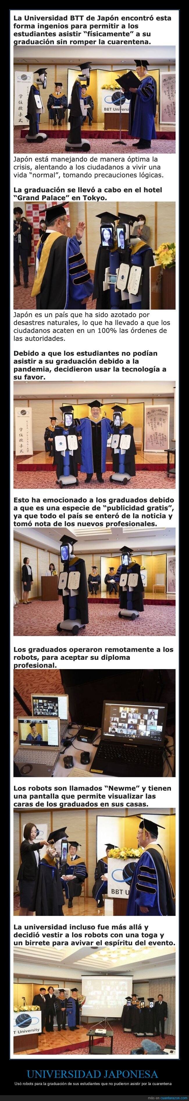 universidad,japón,robots,graduación