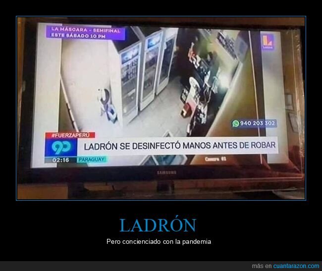 ladrón,desinfectar,madrid,robar,coronavirus