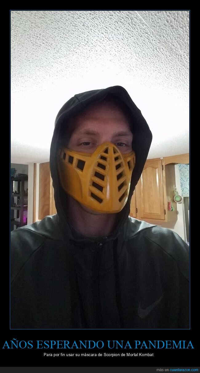 pandemia,coronavirus,máscara,mascarilla,scorpion,mortal kombat