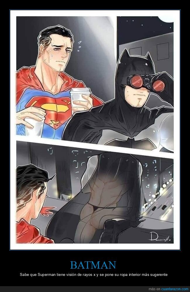 batman,rayos x,superman