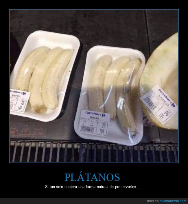 plástico,plátanos,wtf