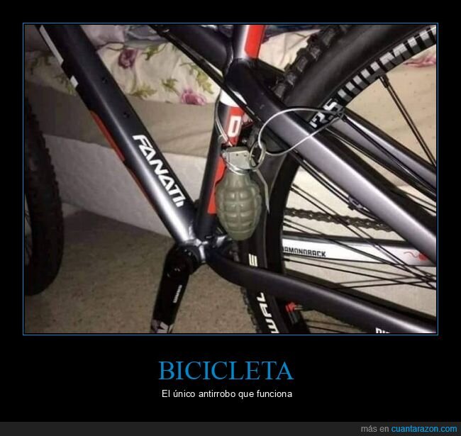 antirrobo,bicicleta,granada