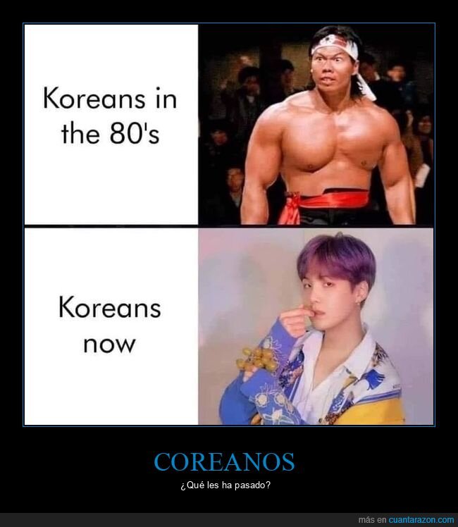 coreanos,antes,ahora