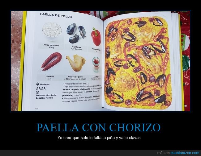 chorizo,paella,guiris