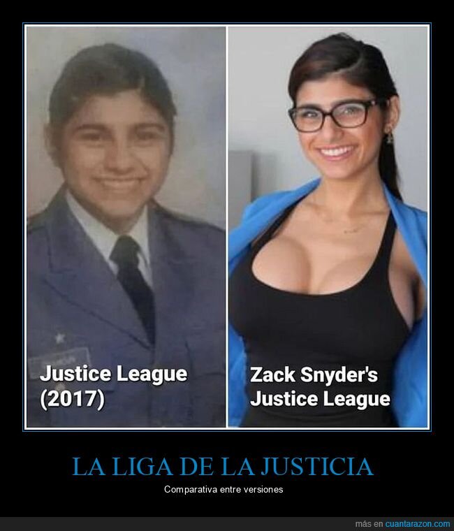 la liga de la justicia,mia khalifa,zack snyder