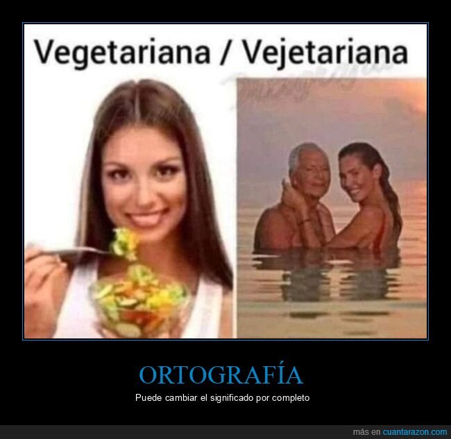 vegetariana,ortografía