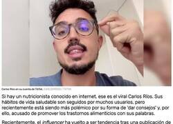 Enlace a Las redes se burlan del nutricionista Carlos Ríos que critica la comida 