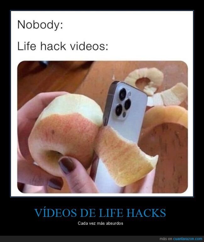 life hacks,manzana,móvil