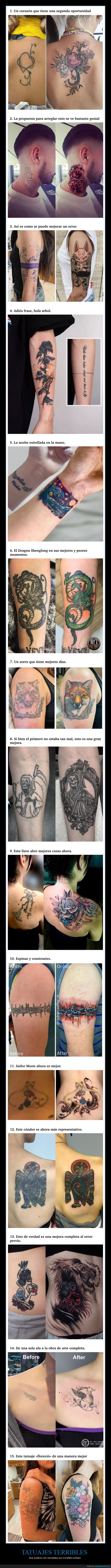 tatuajes,antes,después,arreglar
