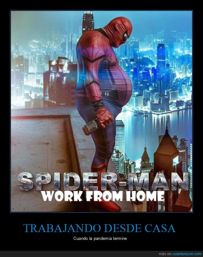 spiderman,teletrabajo