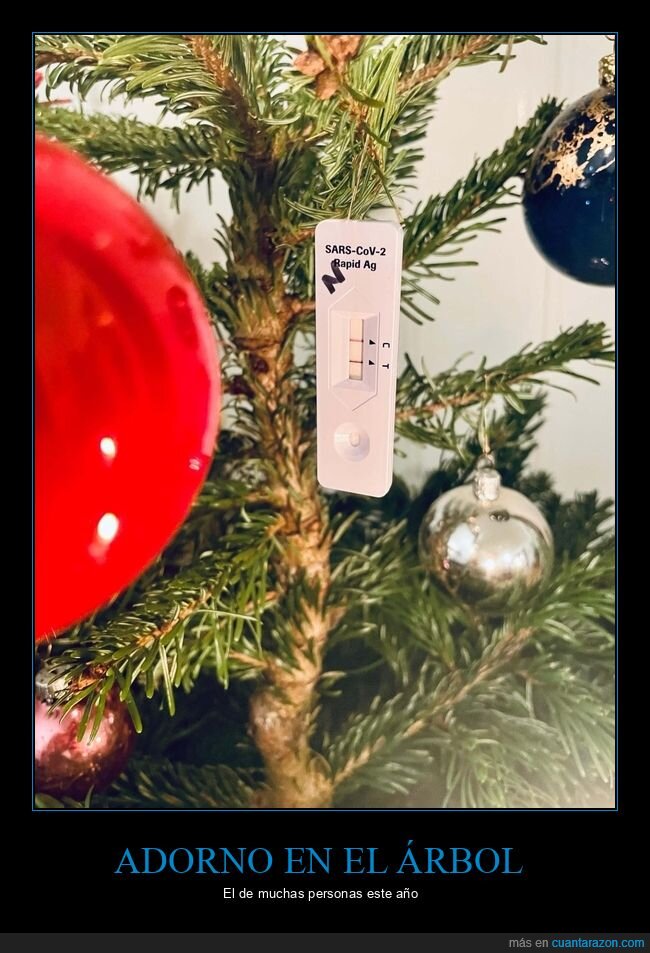 árbol de navidad,coronavirus,positivo,test