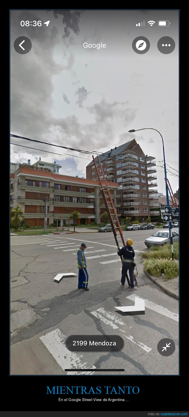 street view,argentina,escalera,cables,wtf