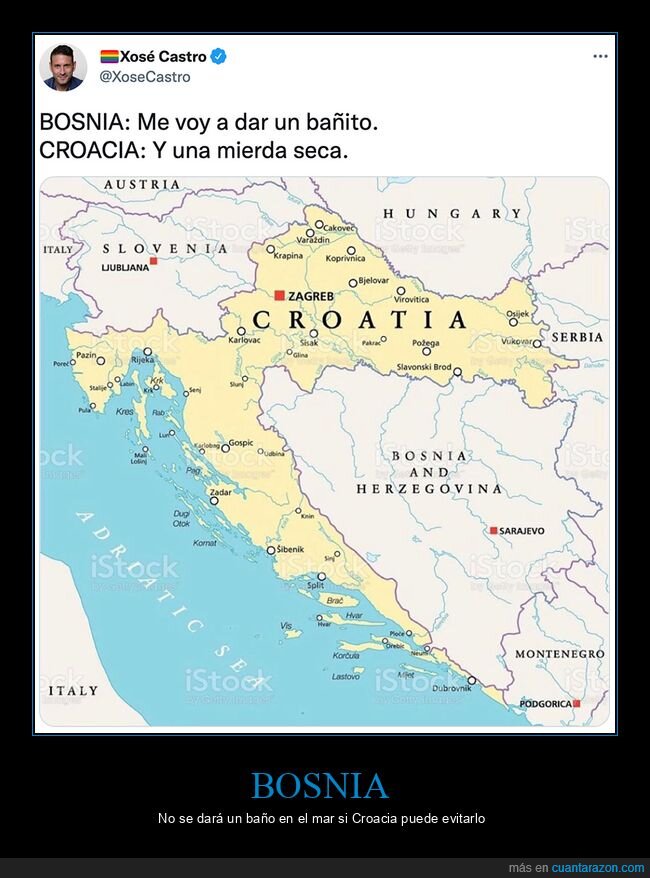 bosnia,costa,croacia,mapa