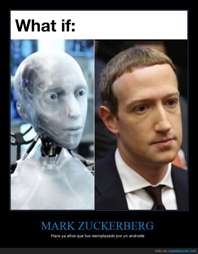 mark zuckerberg,parecidos,robot