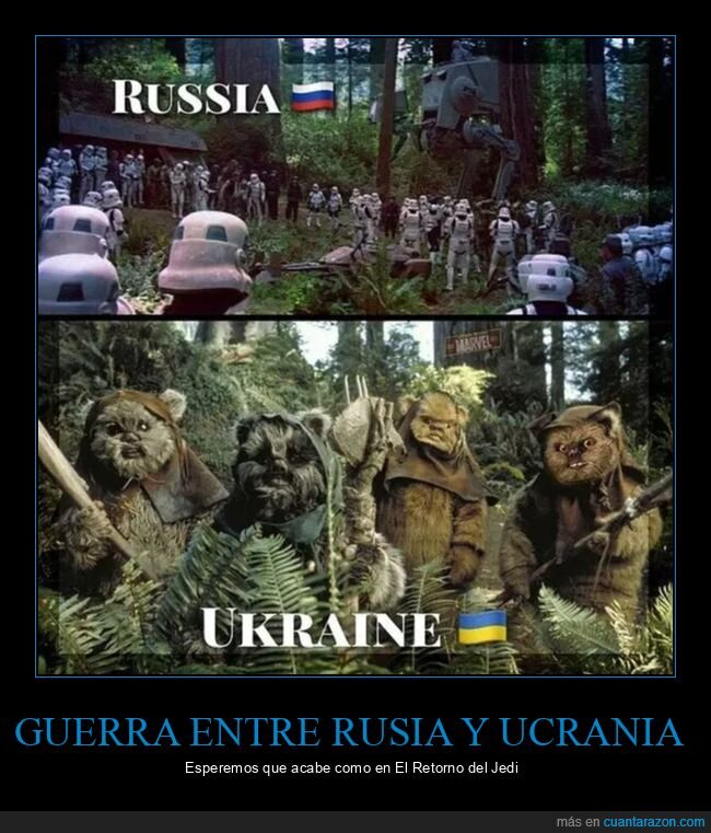 ewoks,guerra,rusia,star wars,ucrania