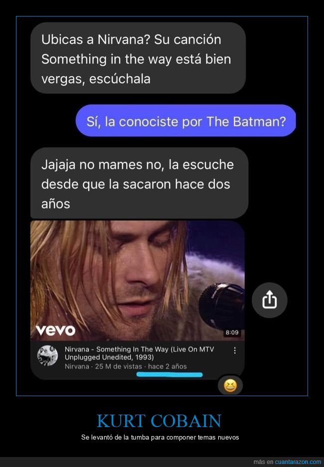 nirvana,something in the way,dos años