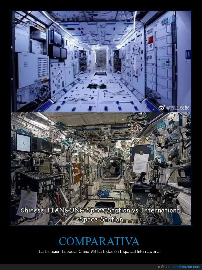 comparativa,curiosidades,estación espacial china,estación espacial internacional
