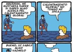 Enlace a Aquaman y el calentamiento global