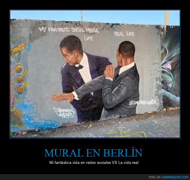 mural,will smith,chris rock,redes sociales,vida real