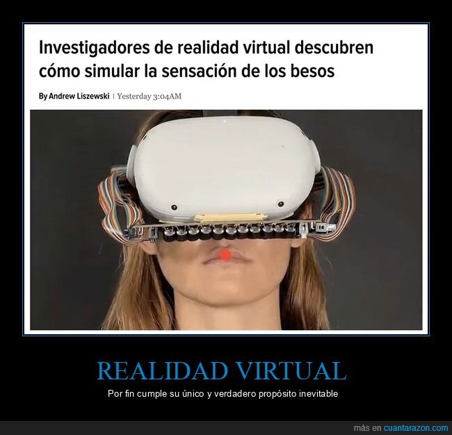 besos,realidad virtual,simular