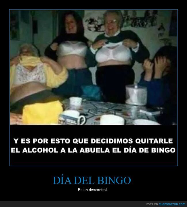 abuelas,alcohol,bingo