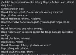 Enlace a Las últimas palabras que se cruzaron Johnny Depp y Amber Heard