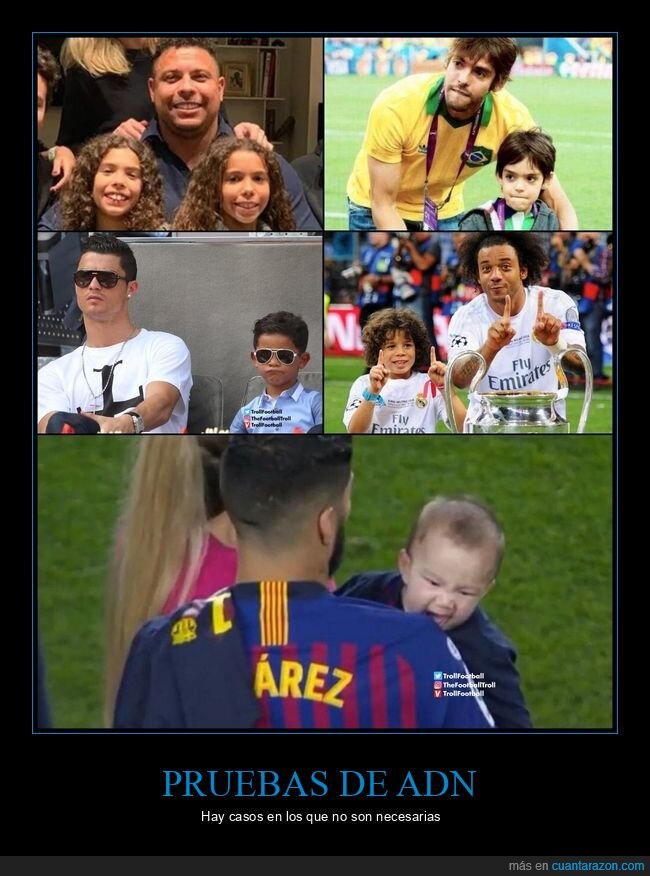 futbolistas,hijos,parecidos