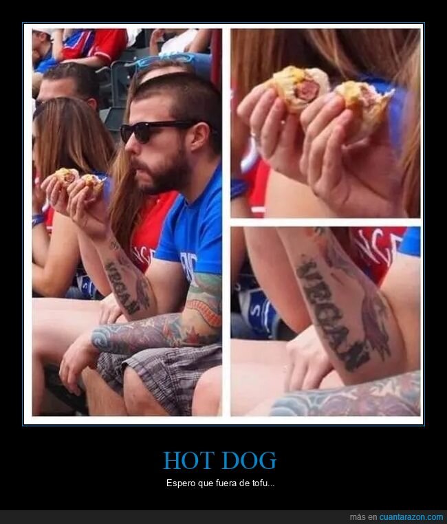 hot dog,tatuaje,vegano,wtf