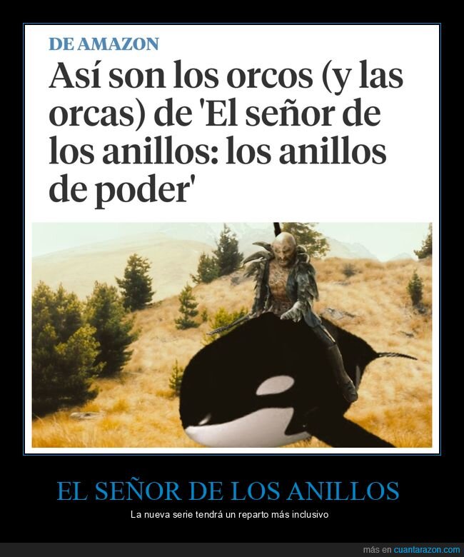 el señor de los anillos,orcas,orcos,wtf