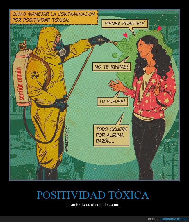 positividad tóxica,sentido común