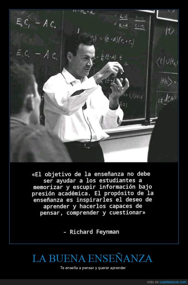 enseñanza,pensar,richard feynman