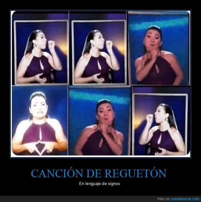 lenguaje de signos,reggaeton