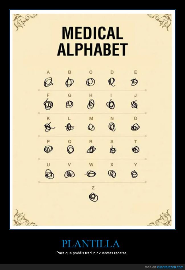 alfabeto,médicos