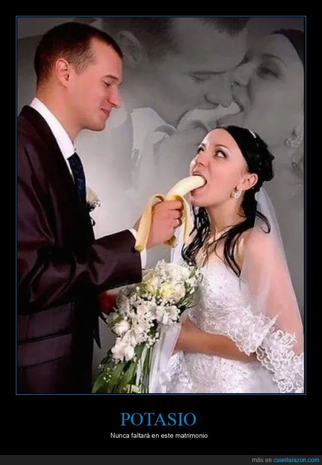 boda,pareja,plátano