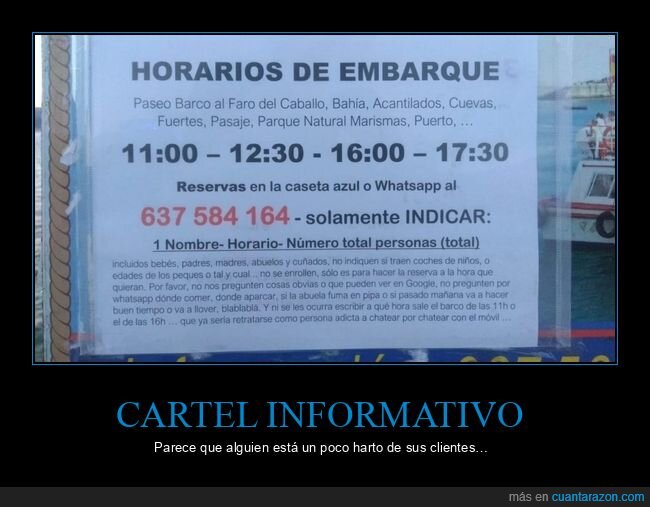 cartel,información
