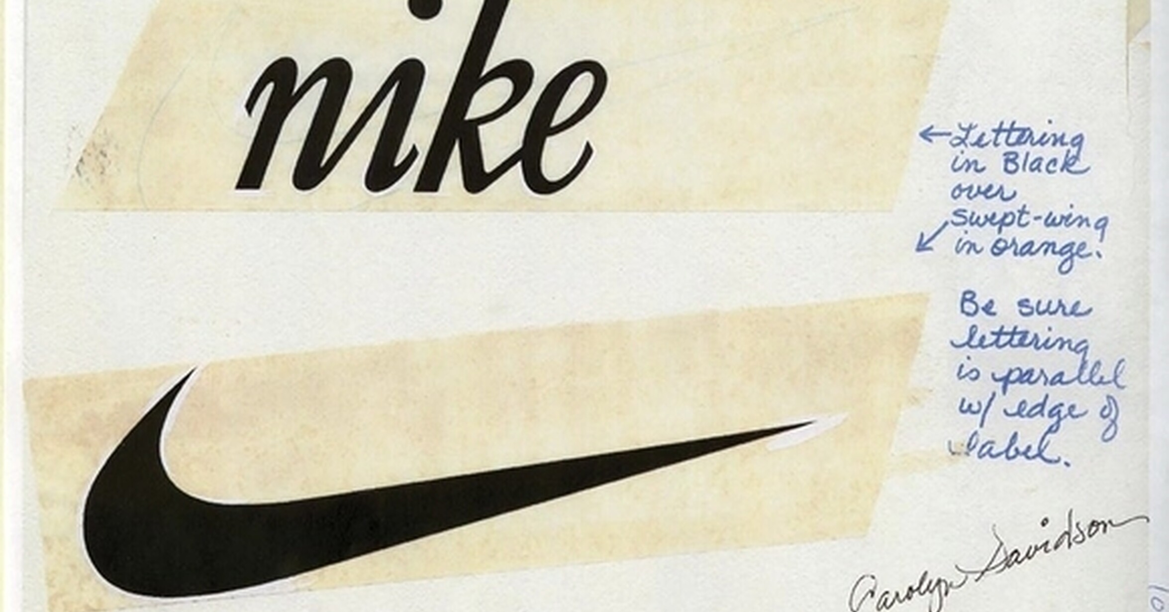 El origen del logo de Nike