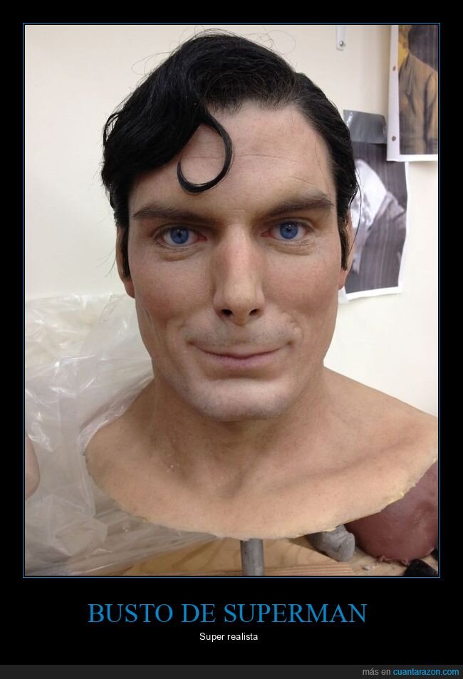 busto,christopher reeves,realista,superman