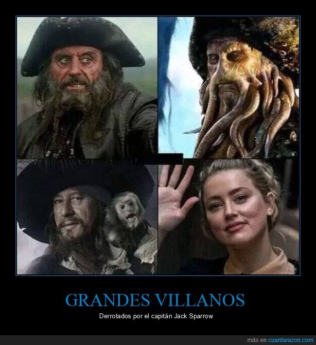 villanos,jack sparrow,piratas del caribe