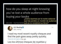 Enlace a A J.K. Rowling ya no le importa perder popularidad
