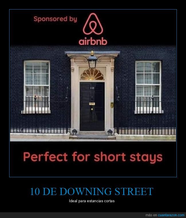 10 de downing street,airbnb,reino unido