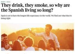 Enlace a Los ingleses se preguntan por qué los españoles viven tanto si beben y fuman más que ellos