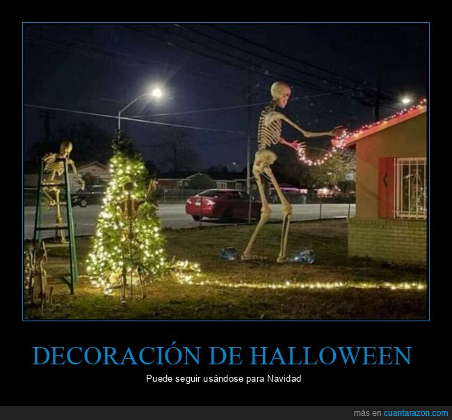 decoración,halloween,navidad,esqueletos
