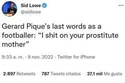 Enlace a Las últimas palabras de Piqué como futbolista