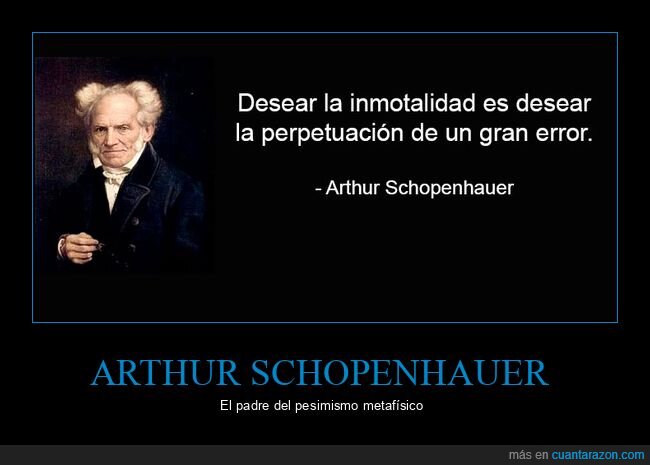 schopenhauer,inmortalidad,error