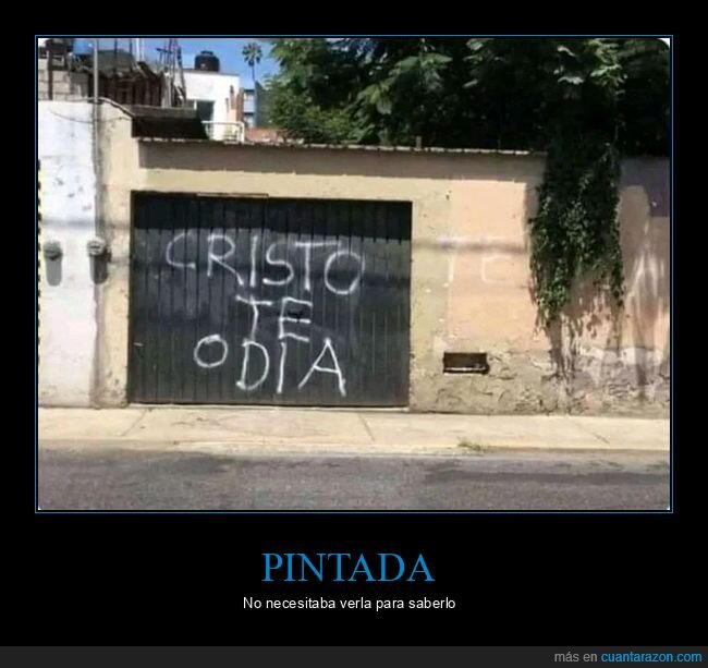 cristo,graffitis,odiar