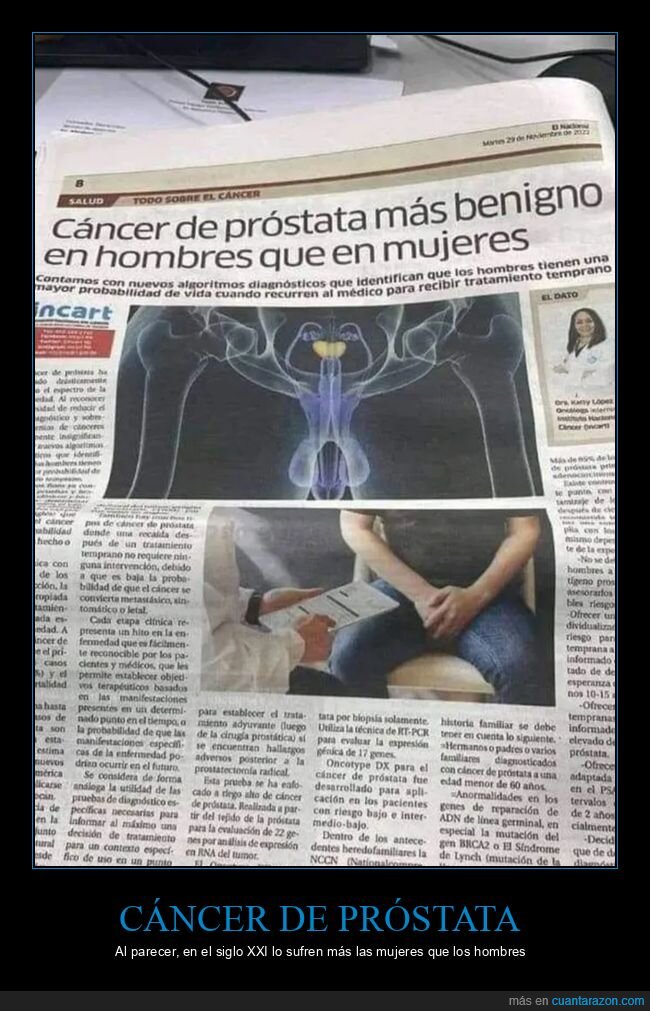 cáncer de próstata,hombres,mujeres