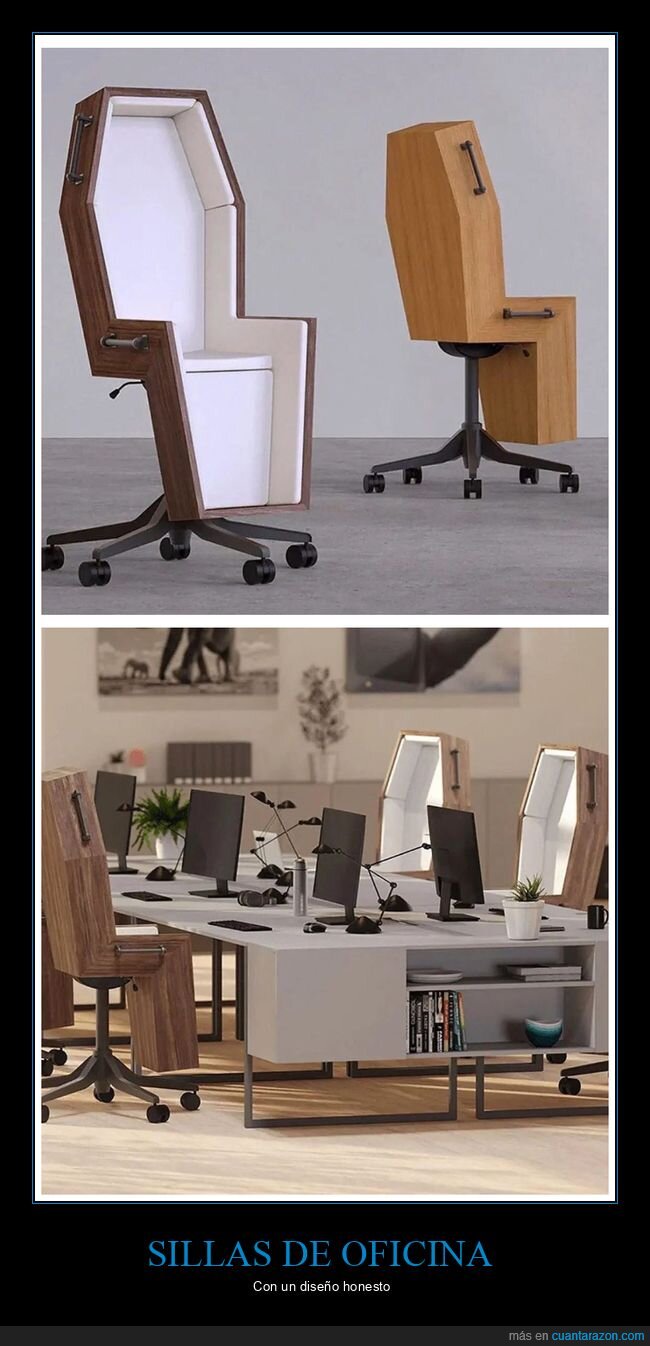 sillas de oficina,ataúdes