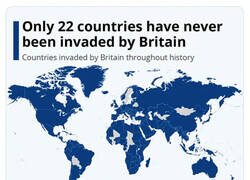 Enlace a Solo 22 países no han sino invadidos nunca por los británicos