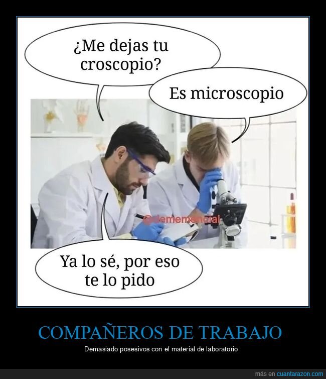 microscopio,dejar